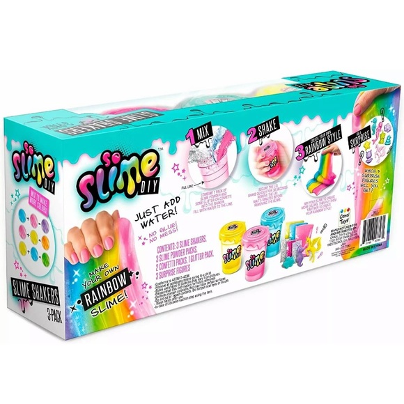 Slime Shaker 3-Pack DIY Rainbow Glitter Confetti - Picture 3 of 6